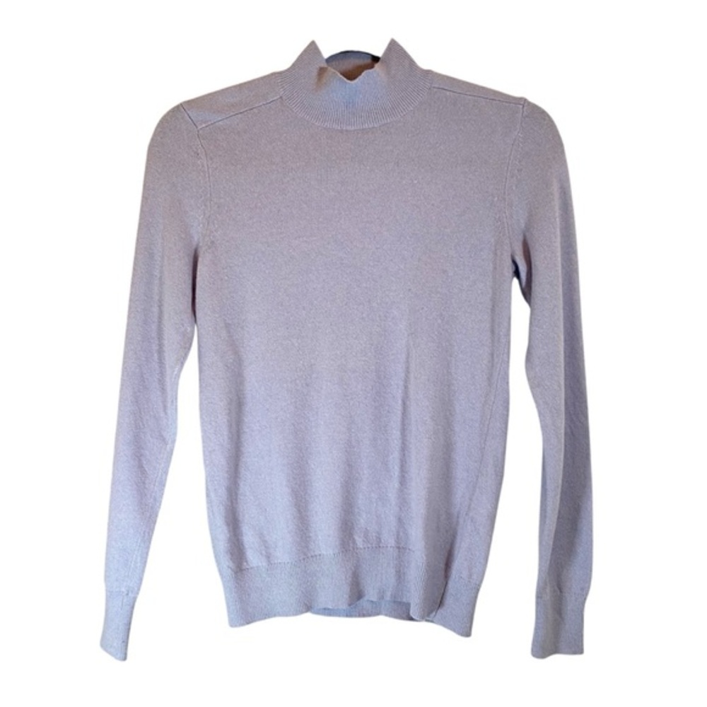 BANANA REPUBLIC Filpucci Merino Wool Cashmere Mock Neck Lavender Sweater XS‎